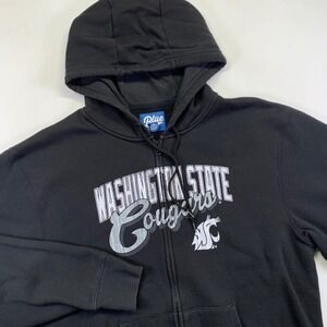 Washington State University Cougars Hoodie Mens XL Zip Up Black College NCAA